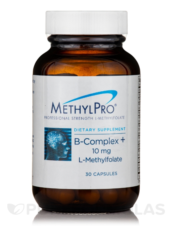 B-Complex + 10 mg L-Methylfolate - 30 Capsules