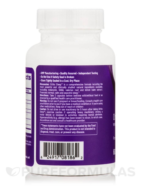 Ortho-Sleep™ with Cyracos - 60 Vegetarian Capsules - Alternate View 2