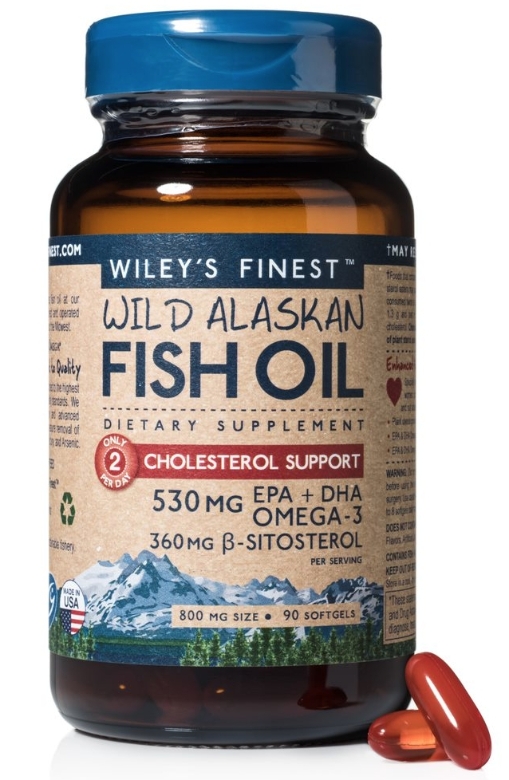 Wild Alaskan Fish Oil Cholesterol Support - 90 Softgels - Alternate View 2