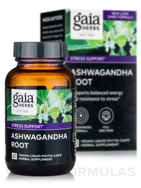 Ashwagandha Root - 60 Vegan Liquid Phyto-Caps® - Alternate View 1