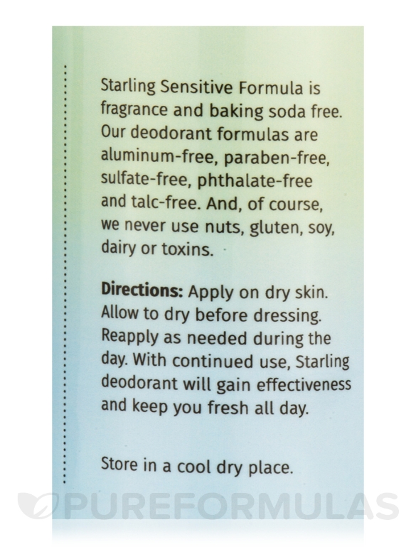 Sensitive Deodorant | Fragrance Free + Moisturizing - 2.2 oz - Alternate View 3