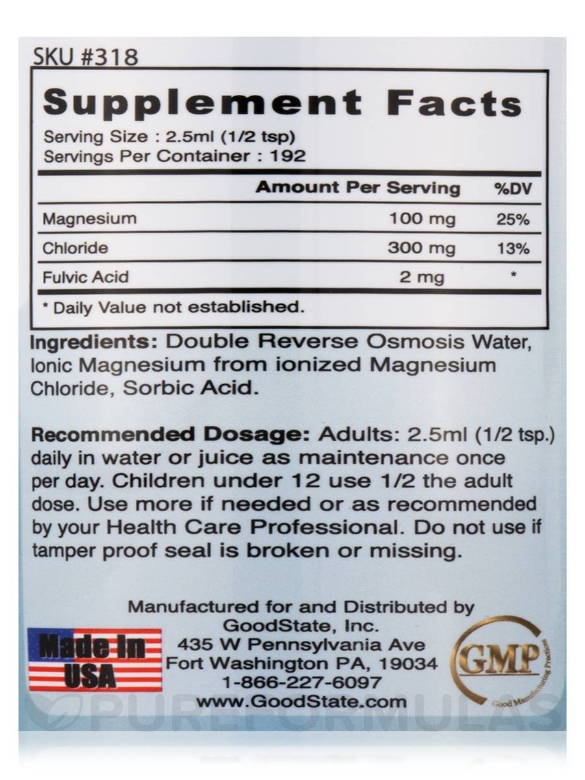 Liquid Ionic Magnesium 40000 PPM - 16 fl. oz (480 ml) - Alternate View 3