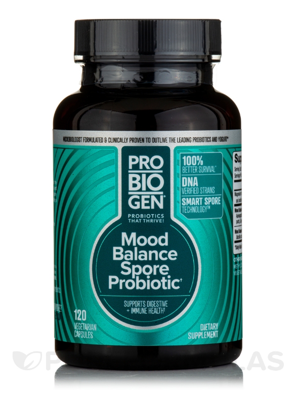 Mood Balance Spore Probiotic - 120 Vegetarian Capsules - Alternate View 2