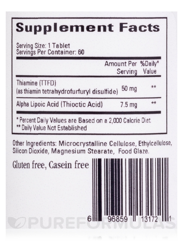 Lipothiamine - 60 Enteric Coated Tablets - Alternate View 3