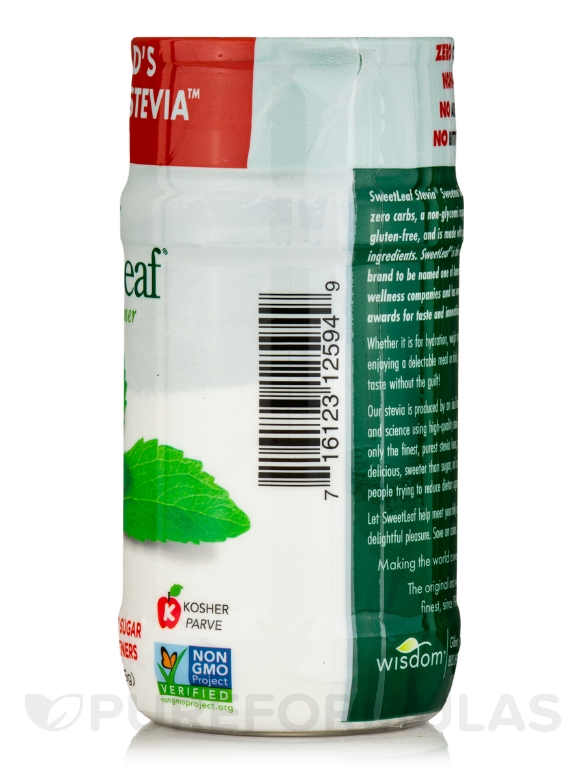 Stevia Sweetener Shaker - 44 oz (115 Grams) - Alternate View 1