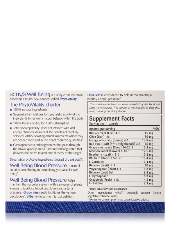 Well Being Blood Pressure - 30 Capsules - Alternate View 4