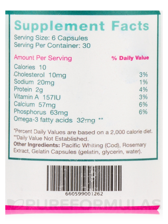 Seacure® Hydrolyzed White Fish - 180 Capsules - Alternate View 3