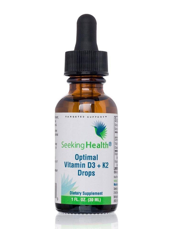 Optimal Vitamin D3 + K2 Drops - 1 fl. oz (30 ml)