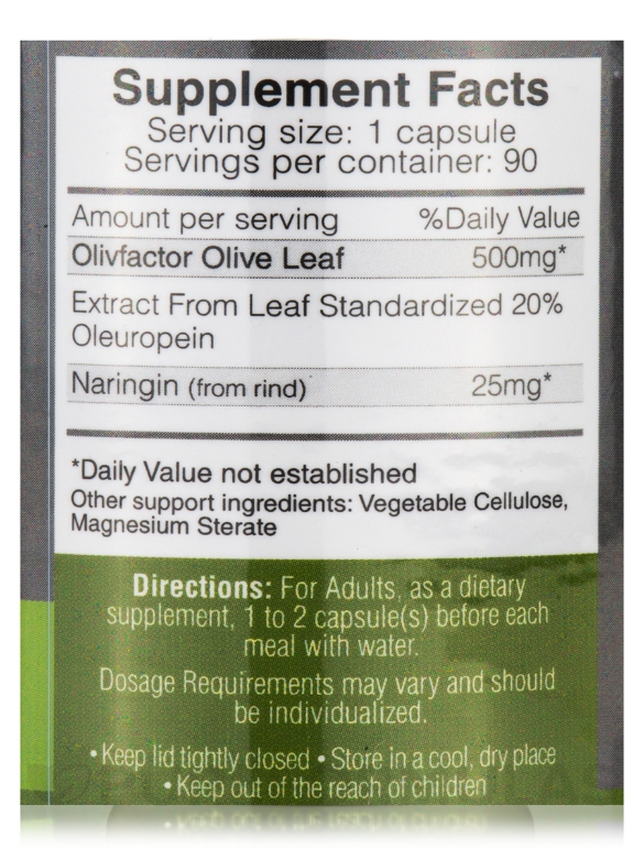 OliveFactor® - 90 Capsules - Alternate View 4