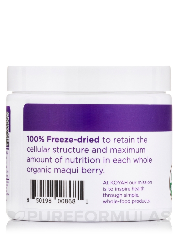 Organic Maqui Berry Powder - 6.9 oz (196 Grams) - Alternate View 2