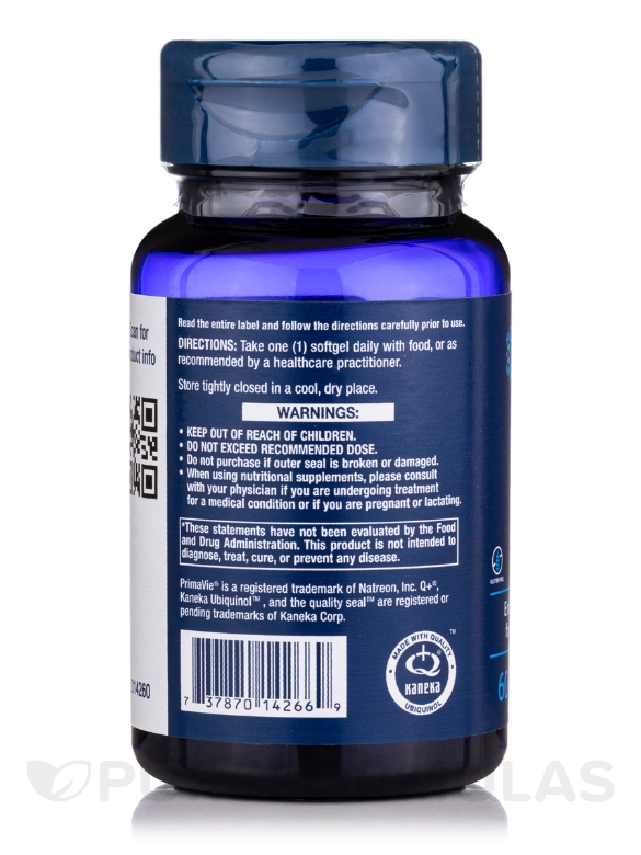 Super Ubiquinol CoQ10 with Enhanced Mitochondrial Support 100 mg - 60 Softgels - Alternate View 2