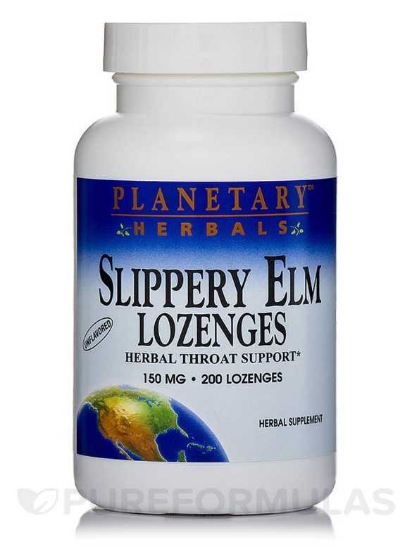 Slippery Elm Lozenges Unflavored 150 mg - 200 Count