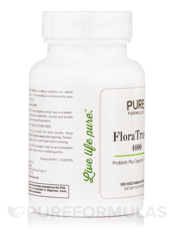 FloraTrust™ 4000 - 100 Vegetarian Capsules - Alternate View 4