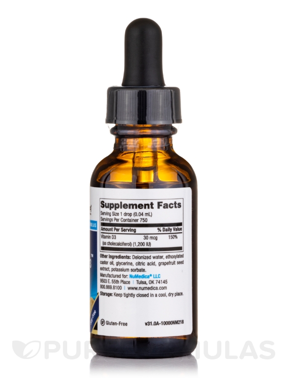 Micellized D3™ 1200 IU - 1 fl. oz (30 ml) - Alternate View 1