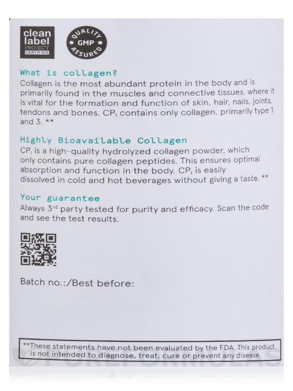 CP1 - Pure Collagen Peptides