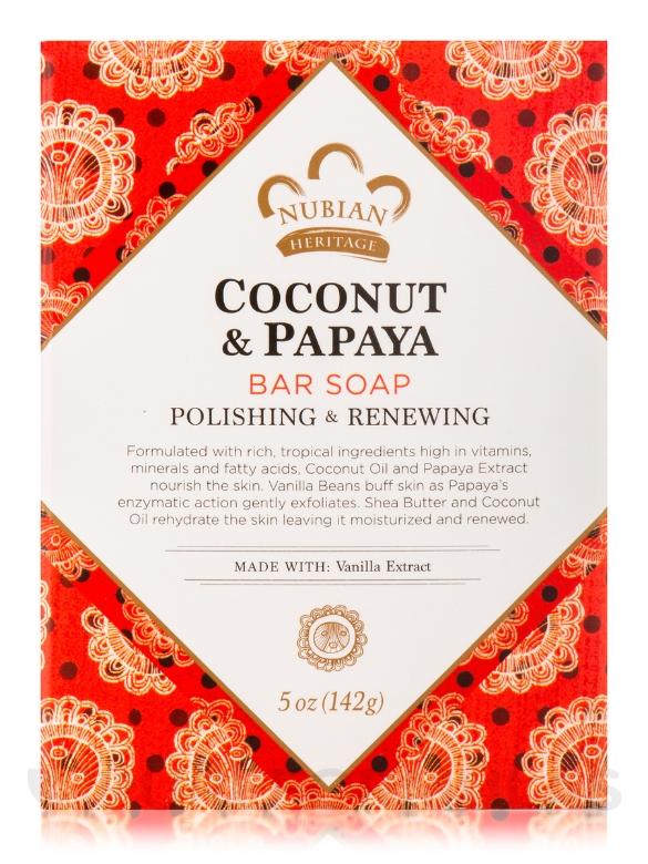 Coconut & Papaya Bar Soap - 5 oz (142 Grams) - Alternate View 2