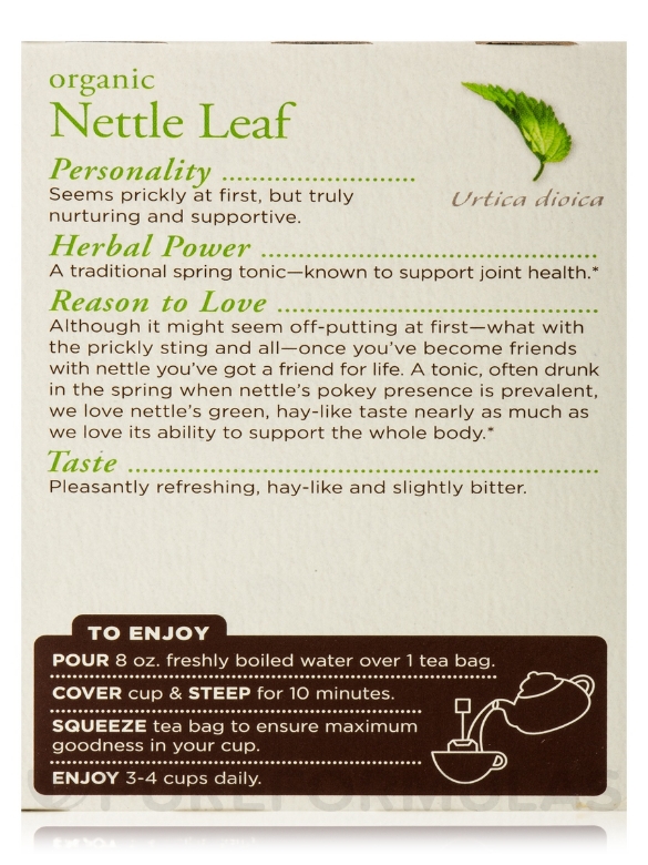 Organic Nettle Leaf Tea - 16 Tea Bags - Alternate View 6