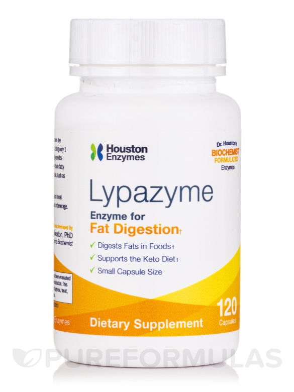 Lypazyme - Enzyme for Fat Digestion - 120 Capsules