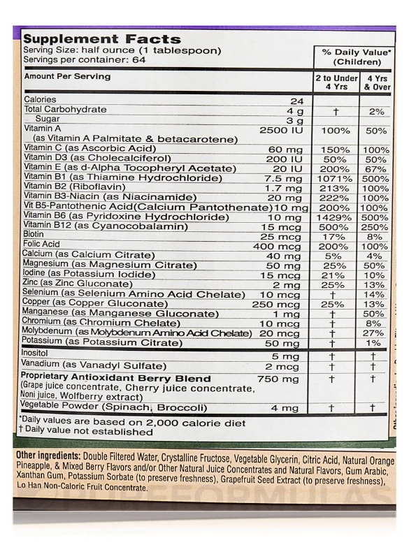 Liquid Children's Super MultiVitamins & Minerals - 32 fl. oz (948 ml) - Alternate View 3