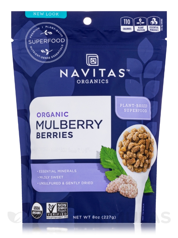 Organic Mulberry Berries - 8 oz (227 Grams)