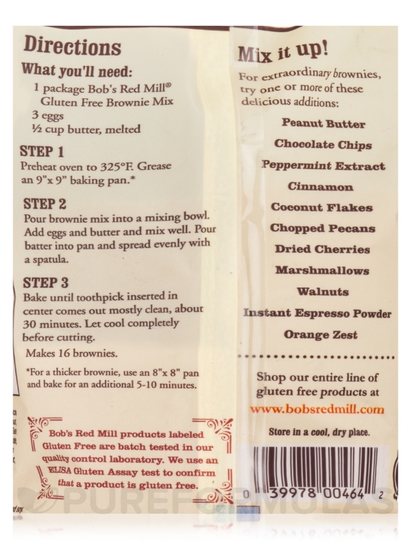 Gluten Free Brownie Mix - 21 oz (595 Grams) - Alternate View 5