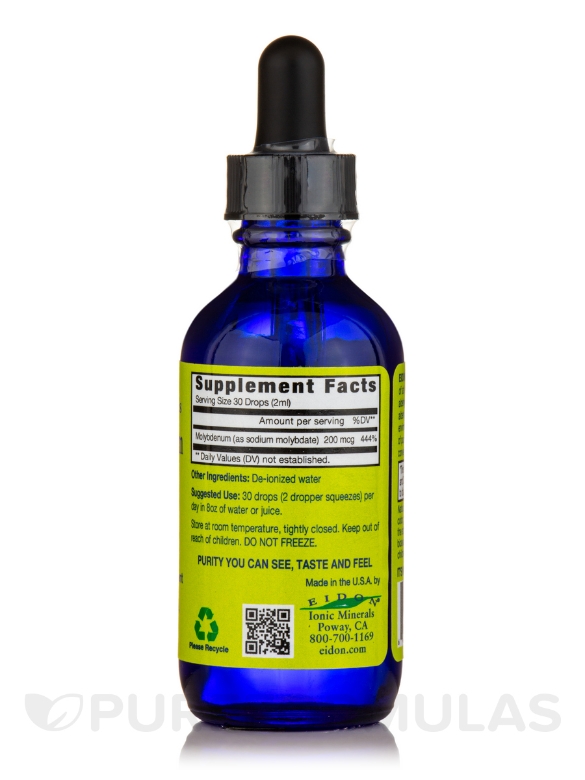 Liquid Molybdenum - 2 oz (60 ml) Concentrate (Glass Bottle) - Alternate View 1