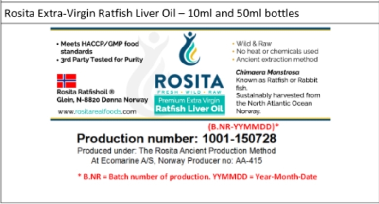 Premium Extra Virgin Ratfish Liver Oil - 10 ml - Alternate View 5