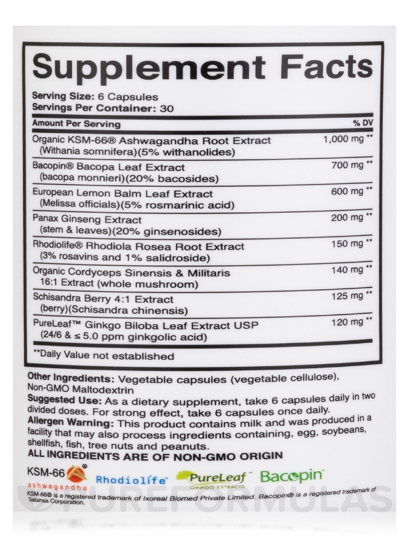 Adapt All Adaptogen - 180 Veggie Capsules - Alternate View 4