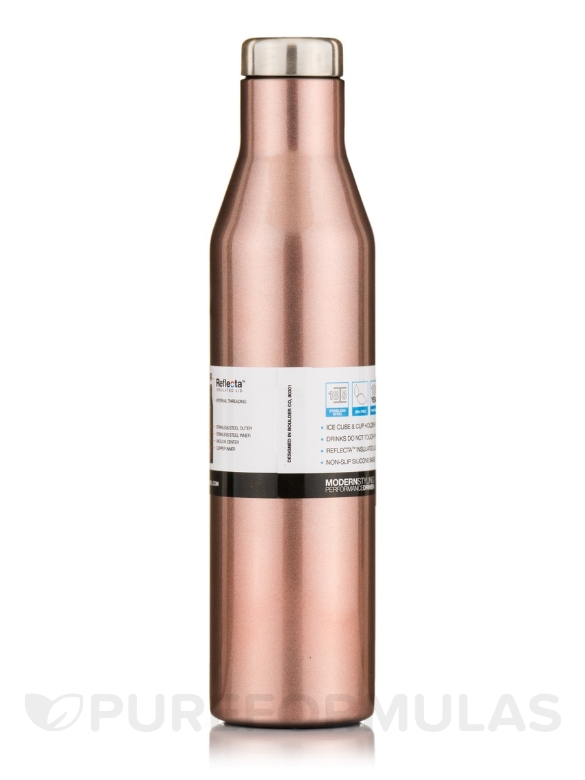 The Aspen - TriMax Insulated Stainless Steel Bottle - Rose Gold - 25 oz (750 ml) - Alternate View 2