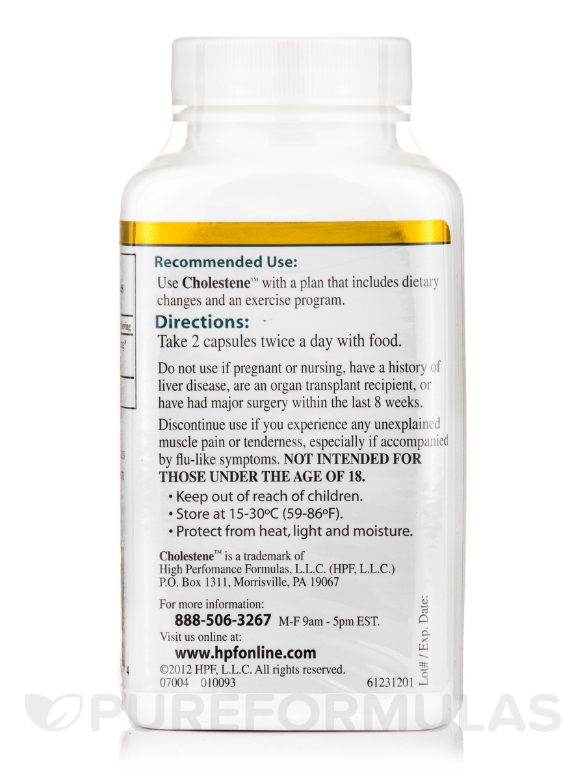 HPF Cholestene™ - 120 Capsules - Alternate View 2