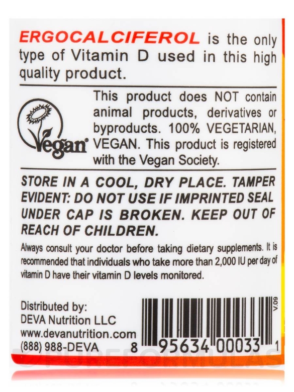 Vegan Vitamin D2 2400 IU - 90 Tablets - Alternate View 4