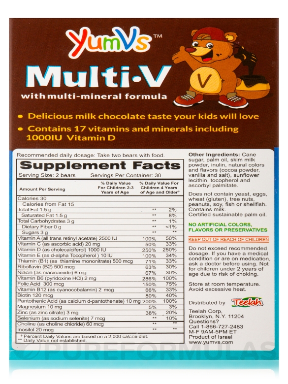 YumV's™ Multi-V with Multi-Mineral Formula