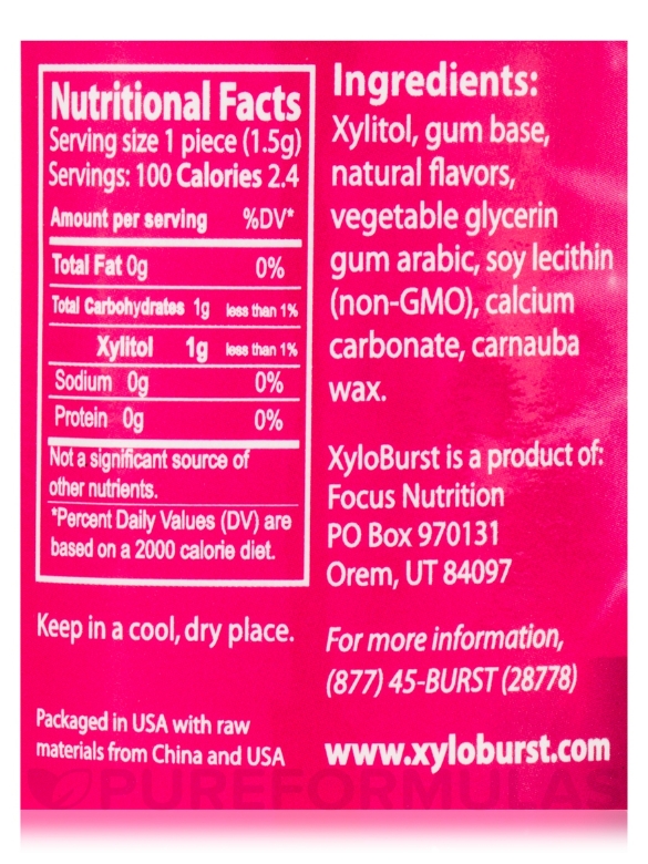 Xylitol Bubble Gum - 5.29 oz (150 Grams) - Alternate View 5