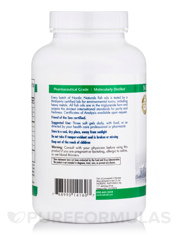 ProOmega® LDL 1000 mg - 180 Soft Gels - Alternate View 2