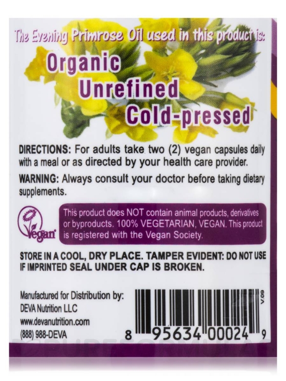 Vegan Evening Primrose Oil - 90 Vegan Capsules - Alternate View 4