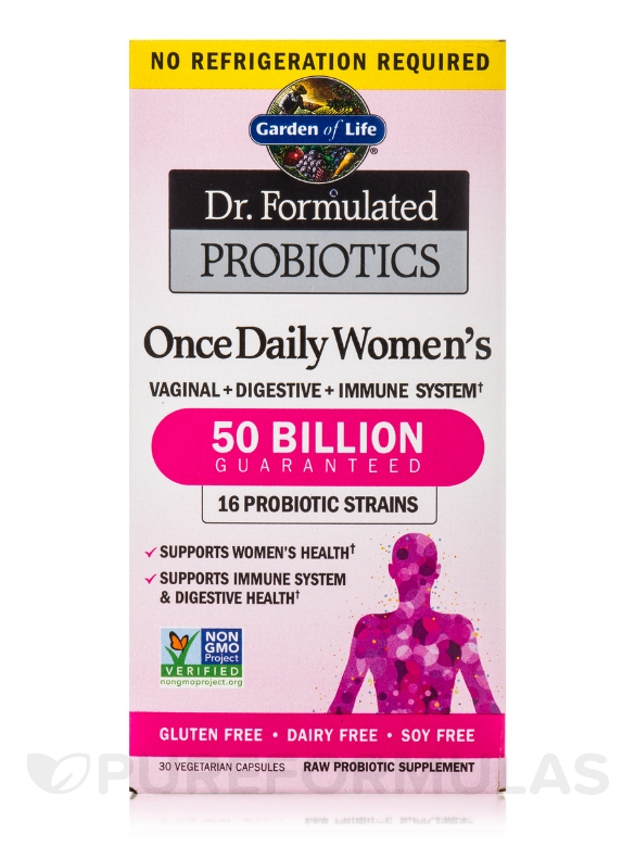 Dr. Formulated Probiotics Once Daily Women's - 30 Vegetarian Capsules - Alternate View 2