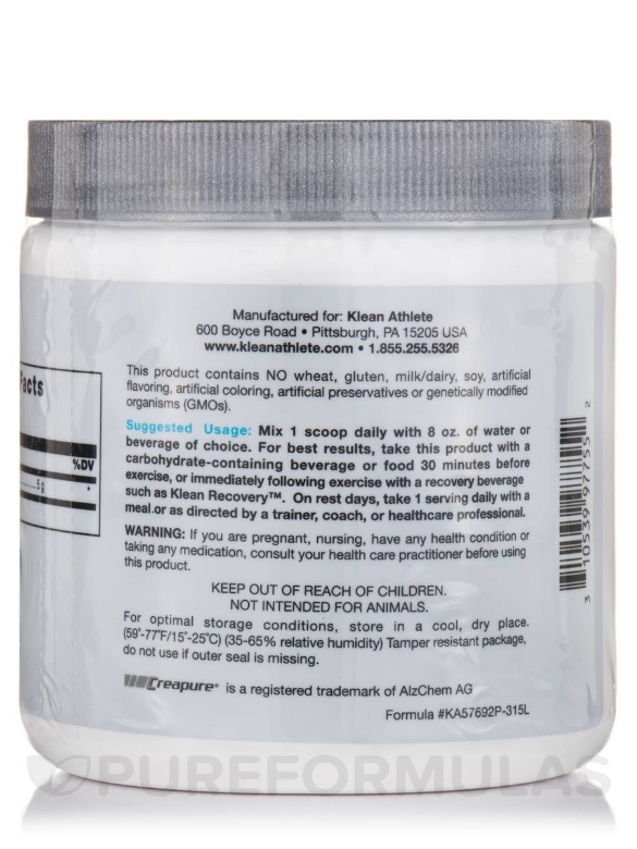 Klean Creatine - 11.1 oz (315 Grams) - Alternate View 2