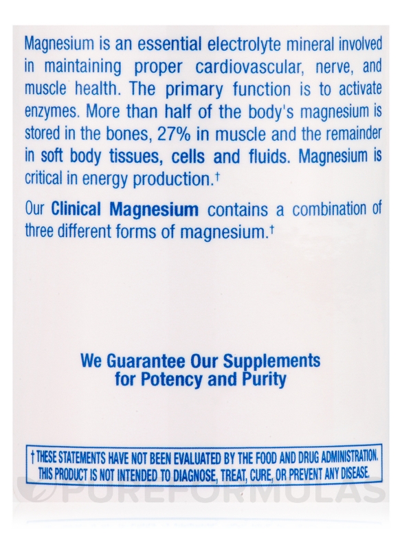 Clinical Magnesium - 90 Vegetarian Capsules - Alternate View 5