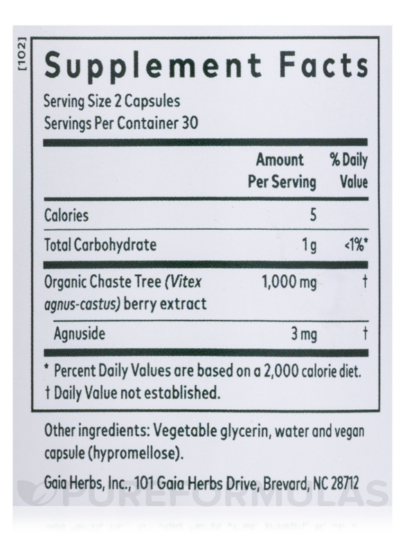 Vitex (formerly Chaste Tree Berry) - 60 Liquid Phyto-Caps - Alternate View 4