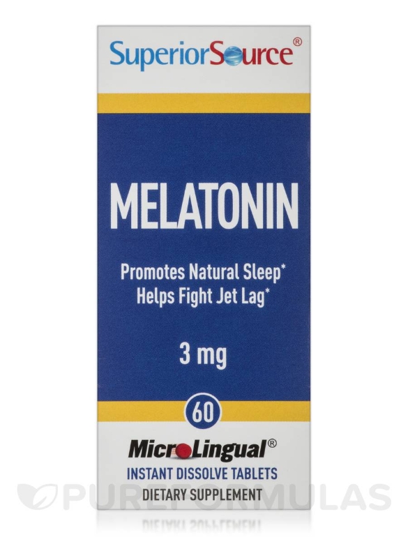 Melatonin 3 mg - 60 MicroLingual® Tablets - Alternate View 1