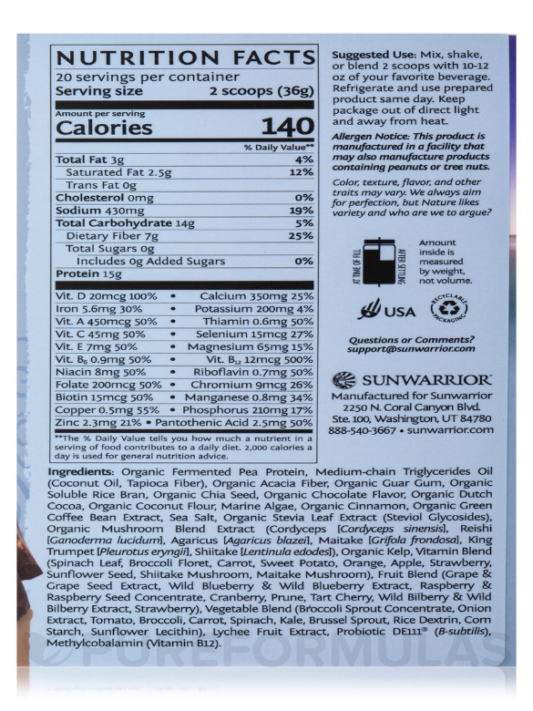 Lean Meal Illumin8 - Chocolate Flavor - 1.59 lb (720 Grams) - Alternate View 4