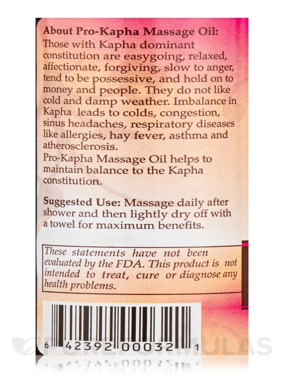 ProKapha Massage Oil™ - 6 oz - Alternate View 4