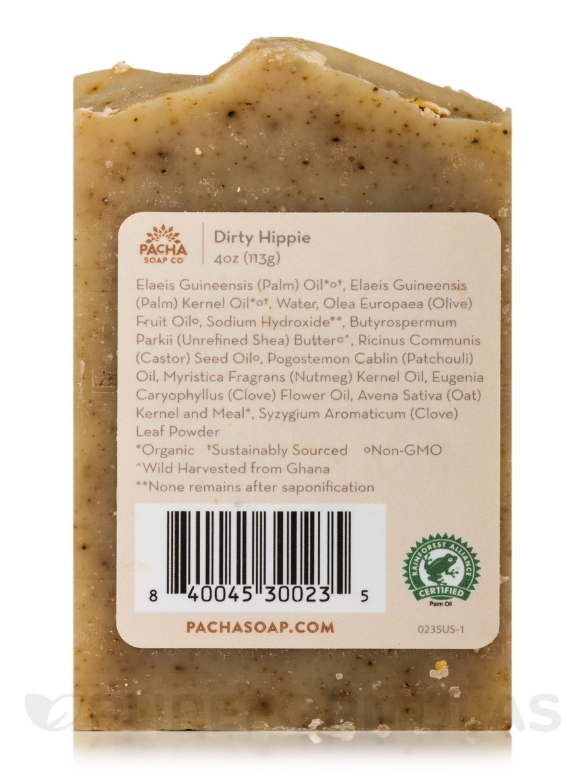 Bar Soap - Dirty Hippie - 4 oz (113 Grams) - Alternate View 2