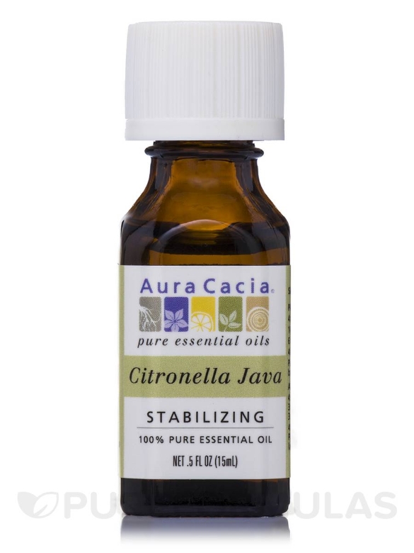 Citronella Java Essential Oil (Cymbopogon winterianus) - 0.5 fl. oz (15 ml)