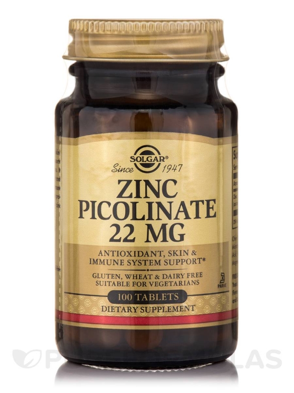 Zinc Picolinate 22 mg - 100 Tablets