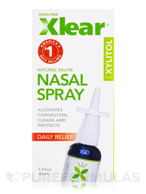 Xlear® Natural Saline Nasal Spray - Daily Relief - 1.5 fl. oz (45 ml) - Alternate View 3