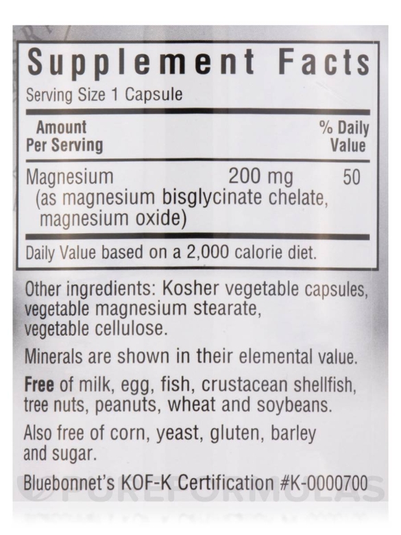 Buffered Chelated Magnesium - 120 Vegetable Capsules - Alternate View 3