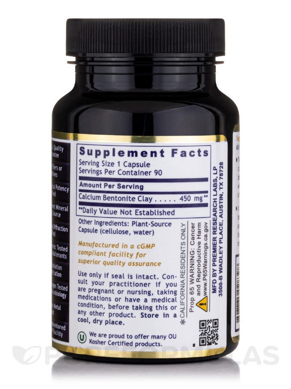 Medi-Clay-FX™ - 90 Plant-Source Capsules - Alternate View 2