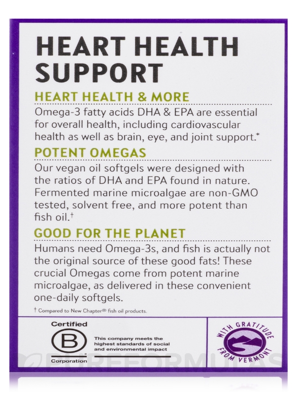 Vegan Omega-3 Complex - 30 Vegan Softgels - Alternate View 9