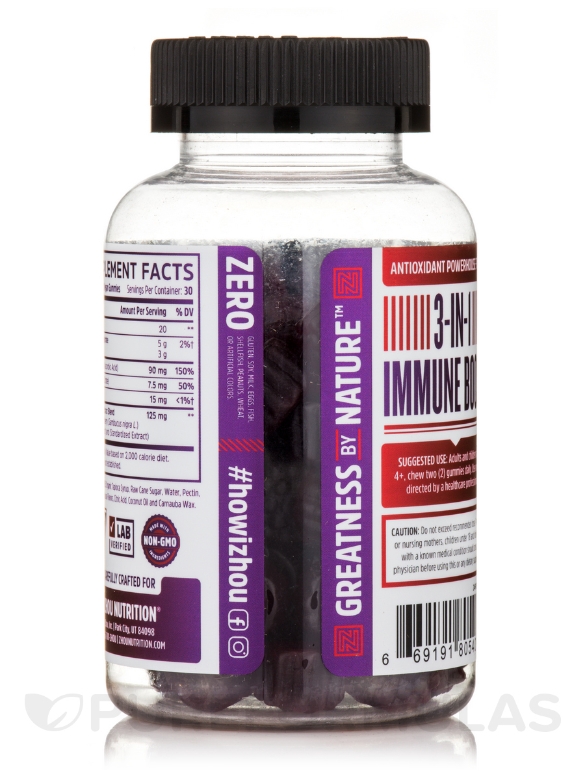 Elder-Mune™ Elderberry Gummies - 60 Vegan Gummies - Alternate View 3